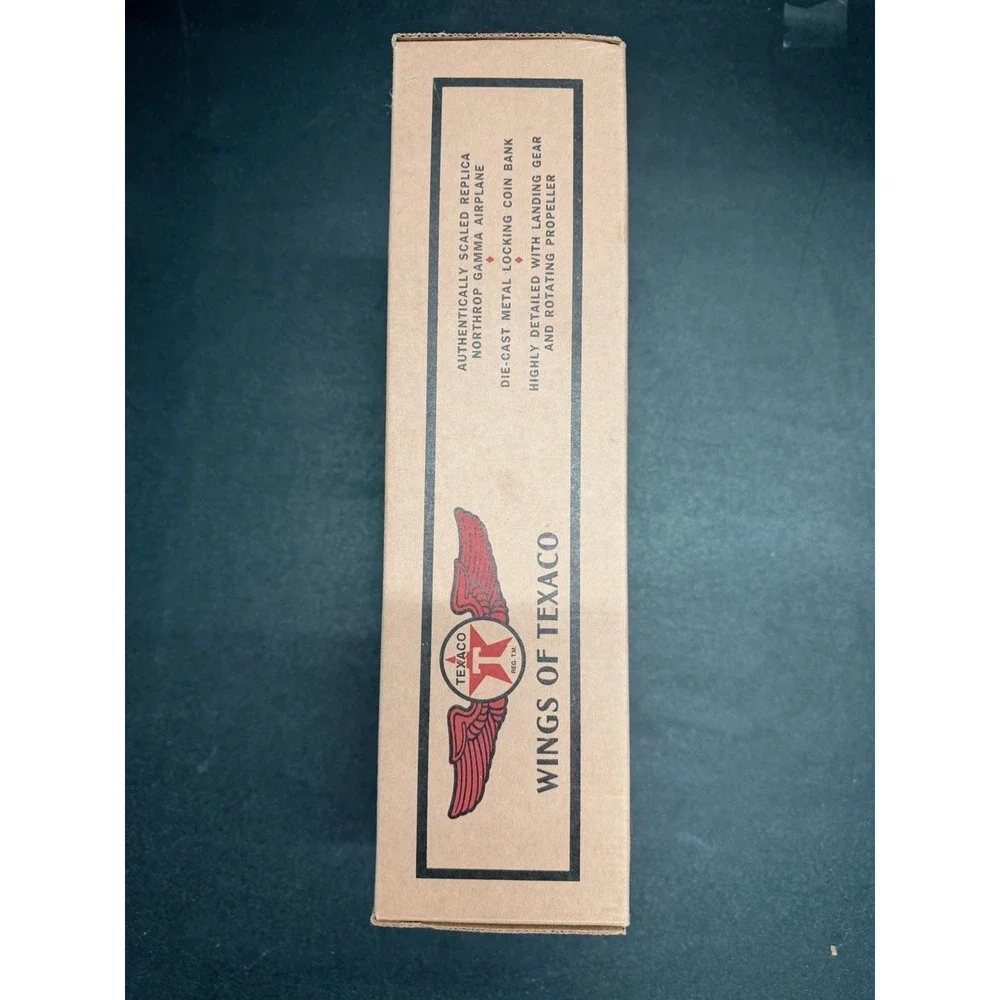 Texaco Wings 1932 Northrop Gamma Coin Bank Ertl 2nd Series w/ Box (m28)‎